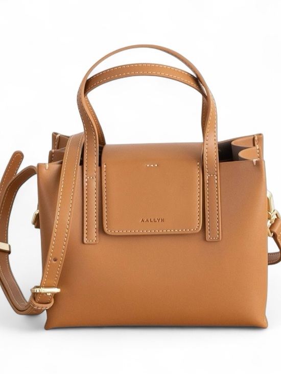 AALLYN Handbags - 👜AALLYN Mini Stella Satchel Genuine Leather Crossbody Burnt Caramel